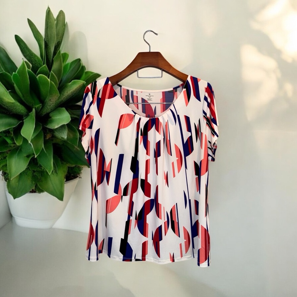 Plus Size Stylish Women's Multicolor Spring Summer Top